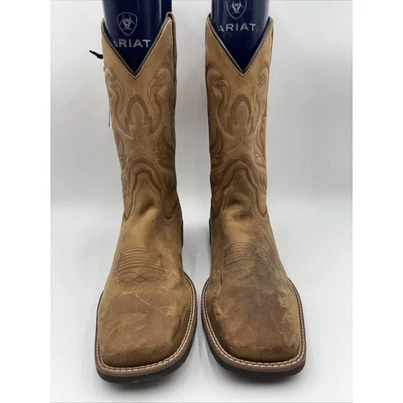 Cody James Men's Ace Western Boot Broad Square Toe Brown Size 14 D